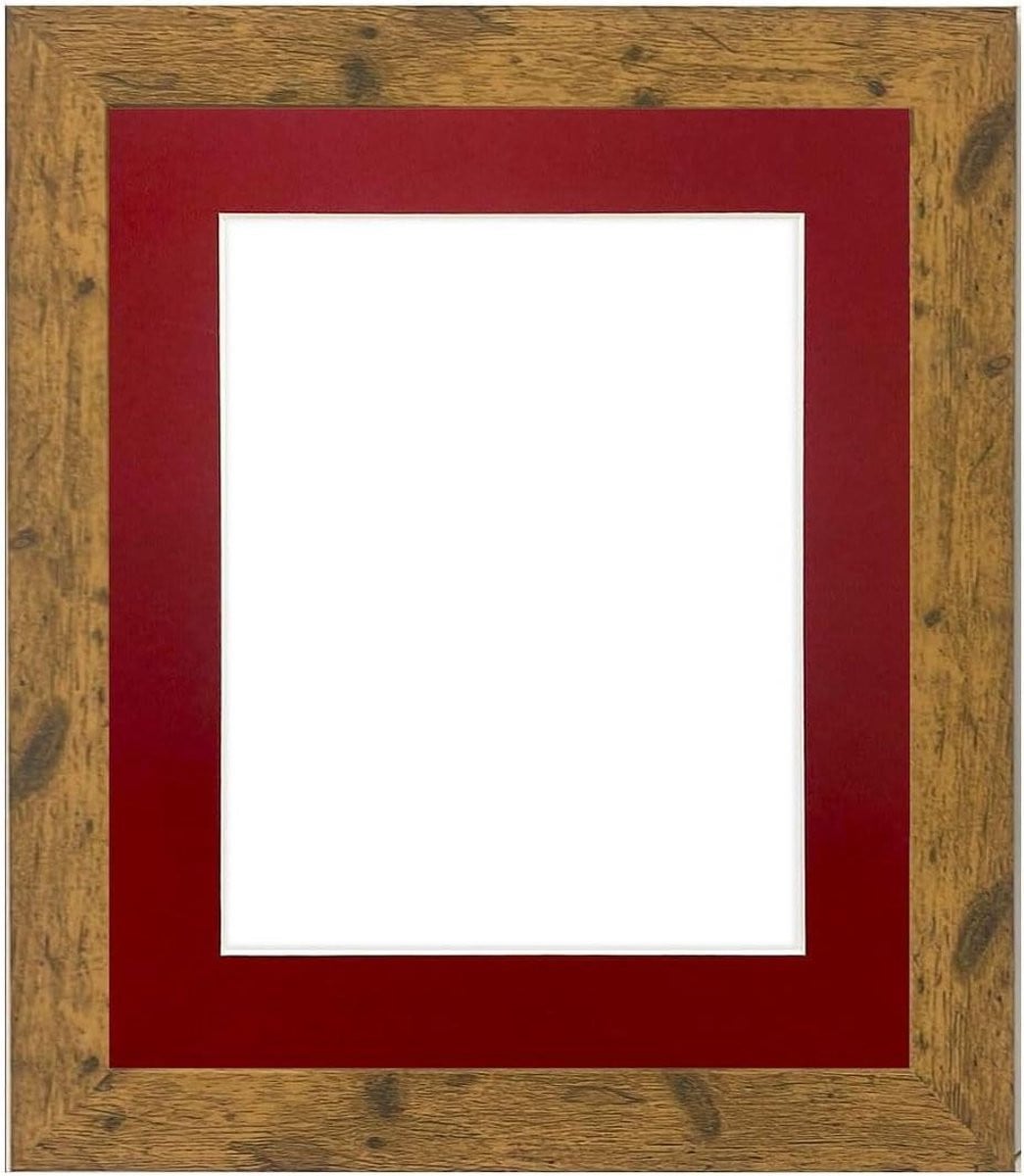 Houten fotolijst met passe-partout voor wanddecoratie