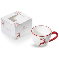 Gmundner Keramik, Tasse, Rubinroter Hirsch Teetasse Maxima (04 L) (400 ml)