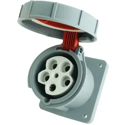 CEE Einbausteckdose gerade 5P 63A 400V IP67 3134-322-1600
