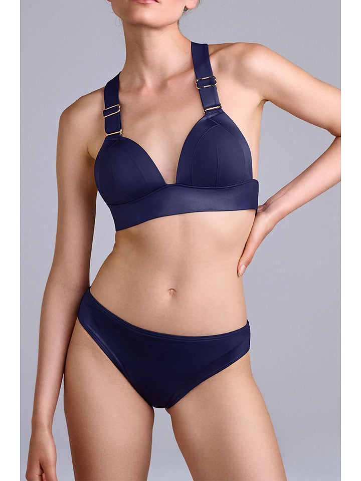 Marlies Dekkers Bikini-Oberteil "Cache Coeur" in Dunkelblau - M