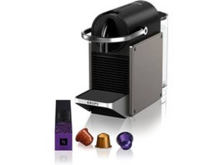 Nespresso Pixie Titane-Machine À Café Compacte & Kit De Bienvenue