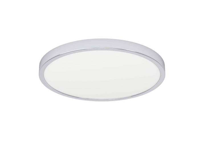 Eglo Deckenleuchte, Chromfarben, Weiss, Kunststoff, Metall, rund, 2.5 cm, Farbtemperaturwechsler, Smartphone-Steuerung, ZigBee-Technologie, Farbwechsler, Lampen & Leuchten, Innenbeleuchtung, Deckenlampe, Deckenlampen