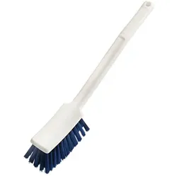 Haug Stielbürste mit langem Griff, weich blau Spülbürste PBT, Ø 0,25 mm, geeignet nach HACCP & lebensmittelecht