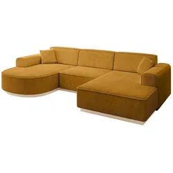 WOHNLANDSCHAFT ARRIO-U1 303x171x83 cm Currygelb