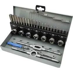 RS PRO, Gewindeschneider + Gewindebohrer, HSS Gewindeschneider Satz, 32-teilig Gewind