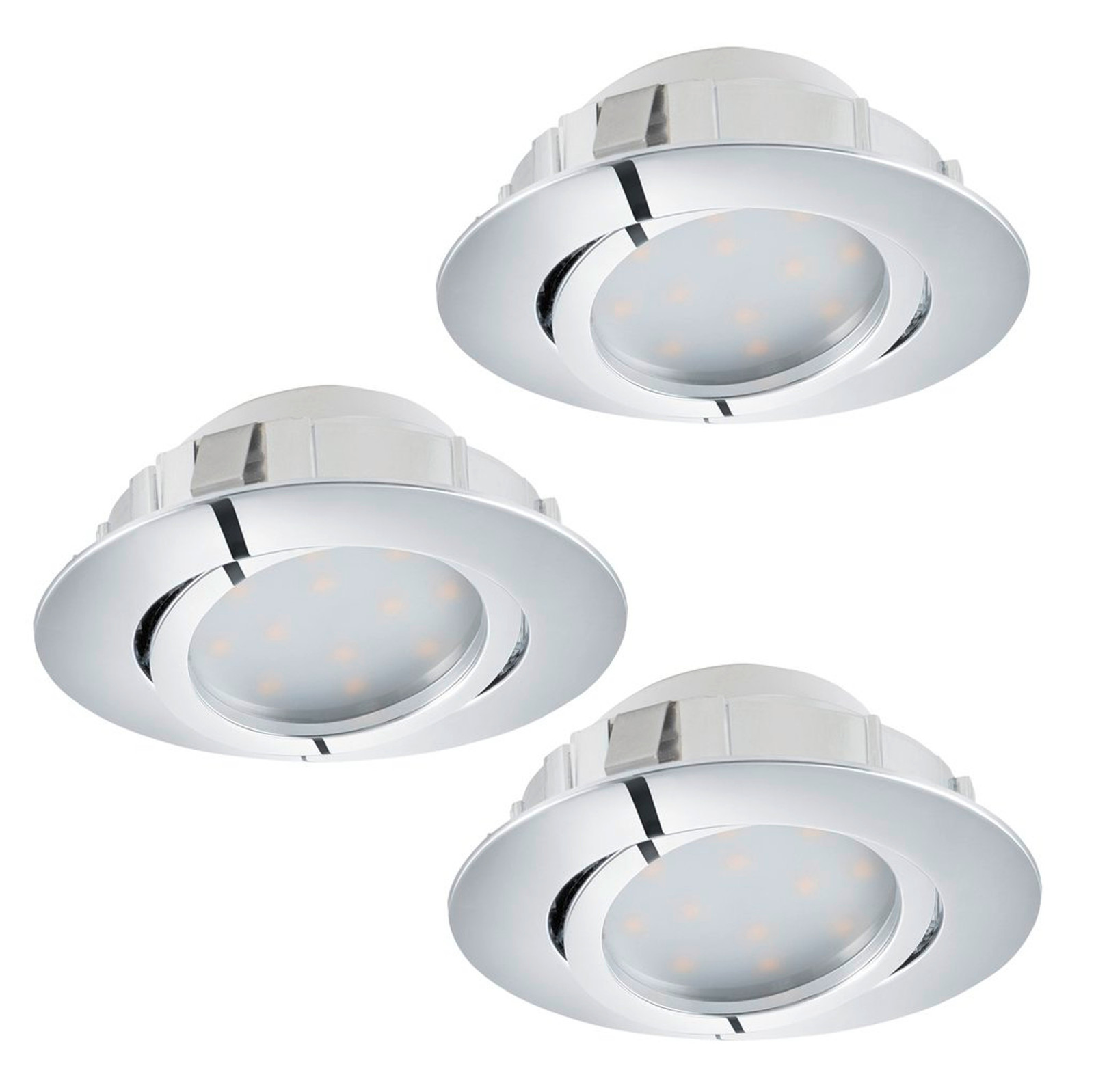 Eglo Pineda Inbouwspot LED 6W 3000K Warm Wit Chroom