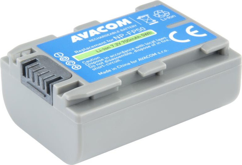AVACOMtech Sony NP-FP50 lithium-ion batterij, 7.2V, 700mAh, 5Wh