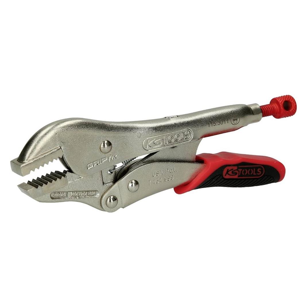 KS Tools Gripzange mit Easy-Release, gerade Backen (175 mm) (115.3011)