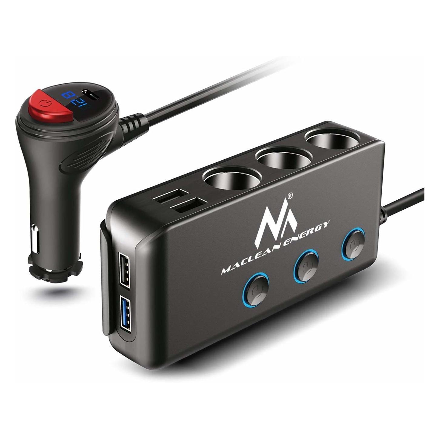Maclean MCE218 mobile device charger Black Auto (MCE218)
