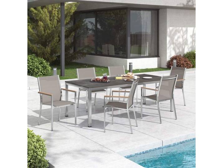Stern Cardiff Gartenmöbel-Set L (6 Plätze) mit OUTLIV. Tisch 220x100cm