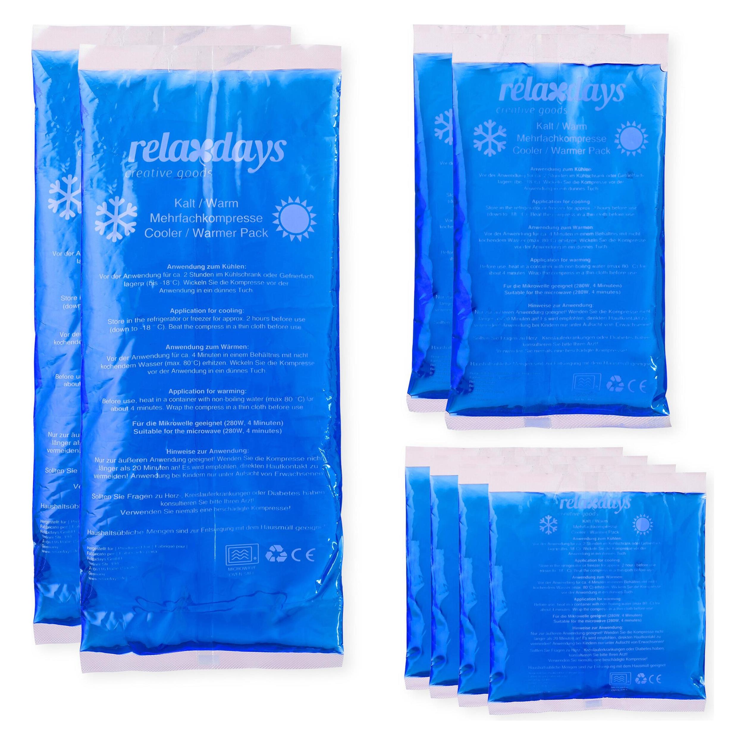 Relaxdays Kühlpads (8x, 1750 g) (4052025263034)