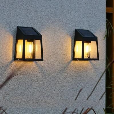 Uplifted Finds Solar Tungsten Wall Washer Light   Outdoor Waterproof Pathway & Fence Lamp For Garden Decoration solar Wall Light
