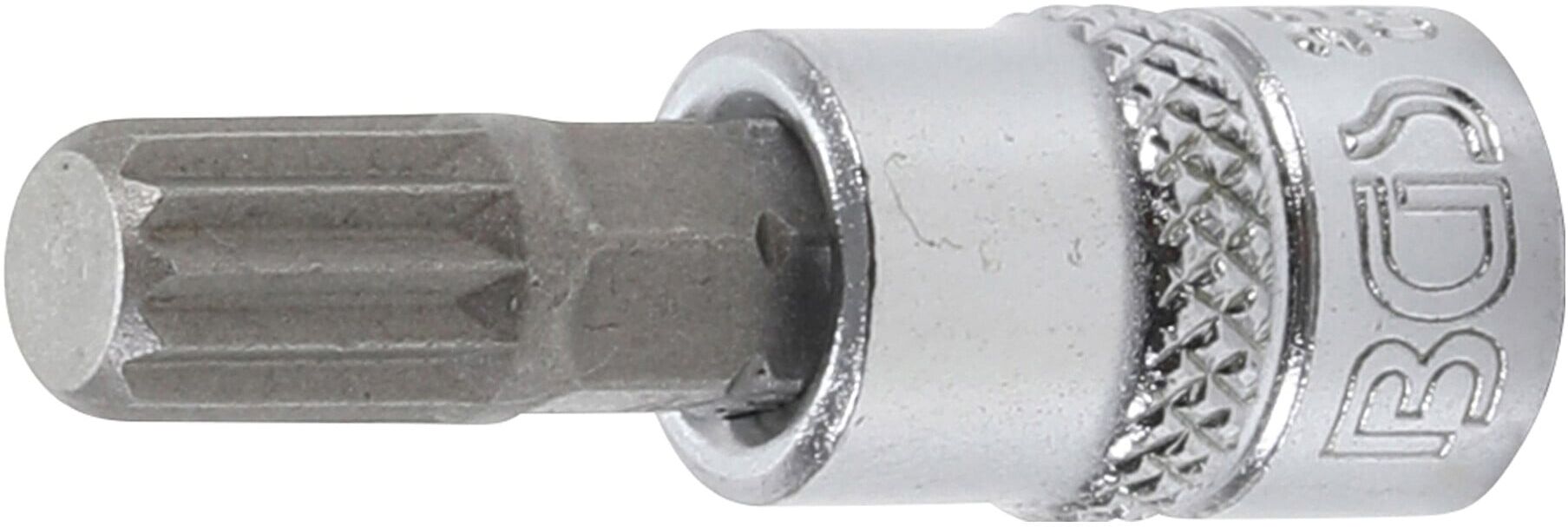 BGS Bit-Einsatz Antrieb Innenvierkant 6,3 mm (1/4") Innenvielzahn (für XZN) M8 ; BGS technic (2503)