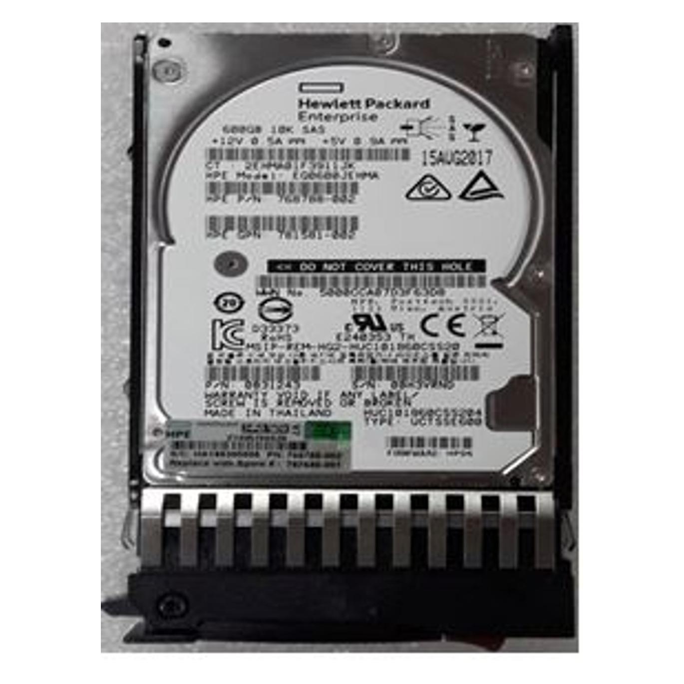 HPE MSA 600GB 12G SAS 10K 2.5" (0.60 TB, 2.5") (787677-002)