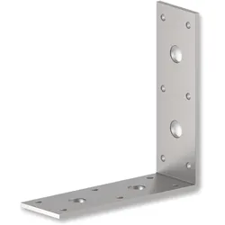 Winkelverbinder, 150 x 150 x 40 mm, 3 mm stark, Stahl feuerverzinkt