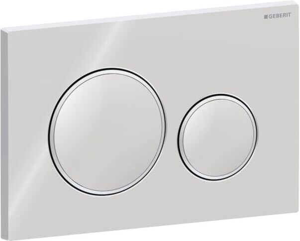 Geberit Sigma 20 Round Betätigungsplatte 115882KH1 Platte und Tasten: hochglanz-verchromt, Designringe: matt-verchromt