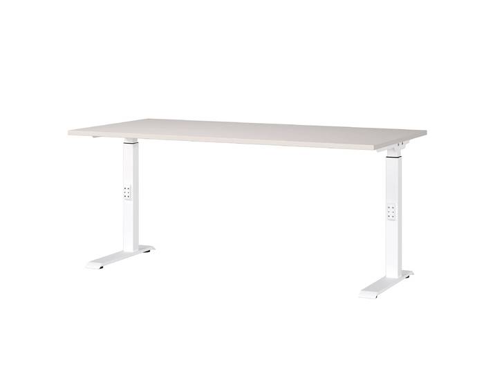 Bureau réglable Downey 160cm Gris/Gris clair/Blanc