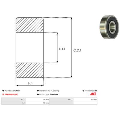 AS-PL Lager abe9023 für TOYOTA