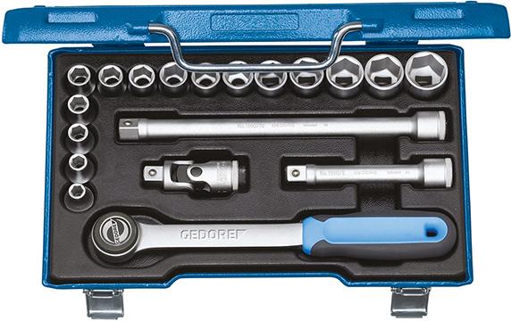 GEDORE Steckschlüssel-Garnitur 1/2" 19tlg.