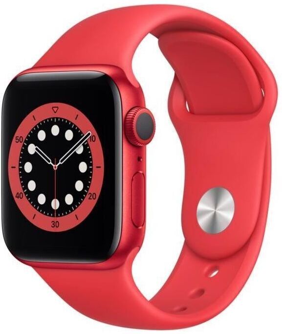 Apple Watch Series 6 Aluminium 40 mm (2020)   GPS + Cellular   red   red Sport Band - Refurbished