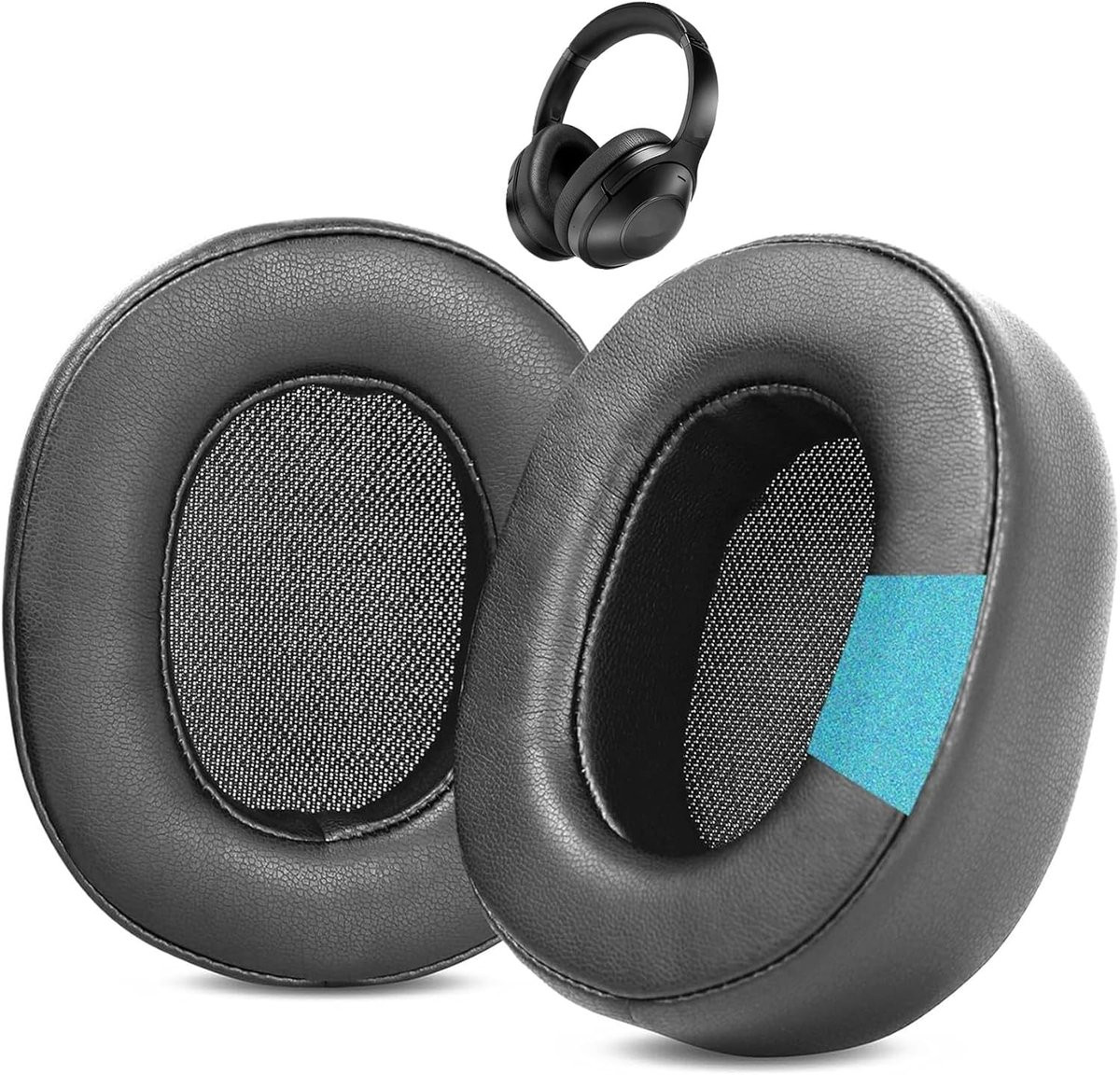 Vervangingsoorkussens van eiwitleder compatibel met Teufel Real Blue NC (2021) Bluetooth draadloze hoofdtelefoon