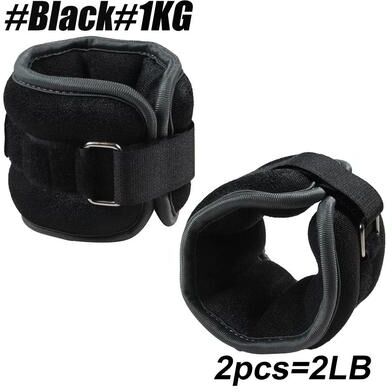 Uplifted Finds AOLIKES Adjustable Ankle & Wrist Weights For Strength Training black 1kg 1 Pair