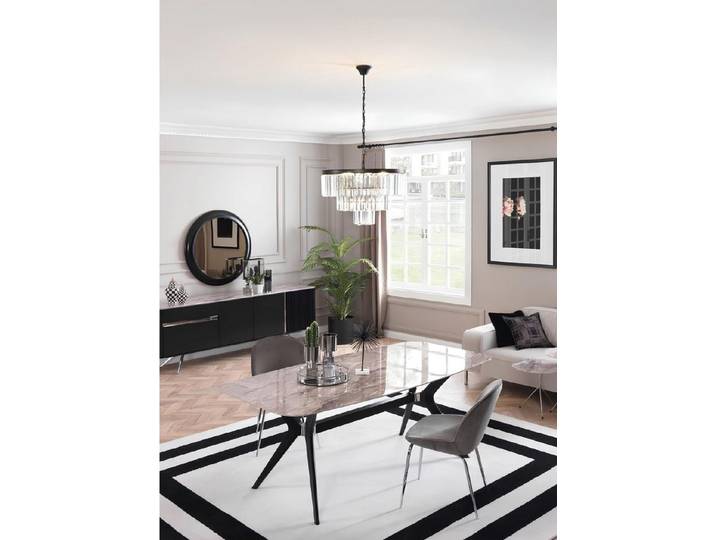 Xlmoebel Essgruppe Modernes Esszimmer-Set mit Tisch und gepolsterten Designer-Stühlen, (Esszimmer-Set, 5-tlg., 5tlg Esszimmer Set(Tisch + 4x Stühle), Hergestellt in Europa