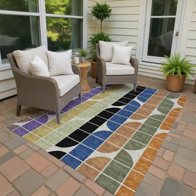 Addison Rugs Machine Washable Indoor/ Outdoor Modern Finch Chantille Rug
