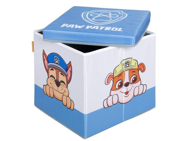 Roba SITZ-& Aufbewahrungsbox Paw Patrol, Weiß, Kunststoff, Film/Serie/TV, 30x30 cm, Baby- und Kindermöbel, Babyzimmer, Spielzeugkisten