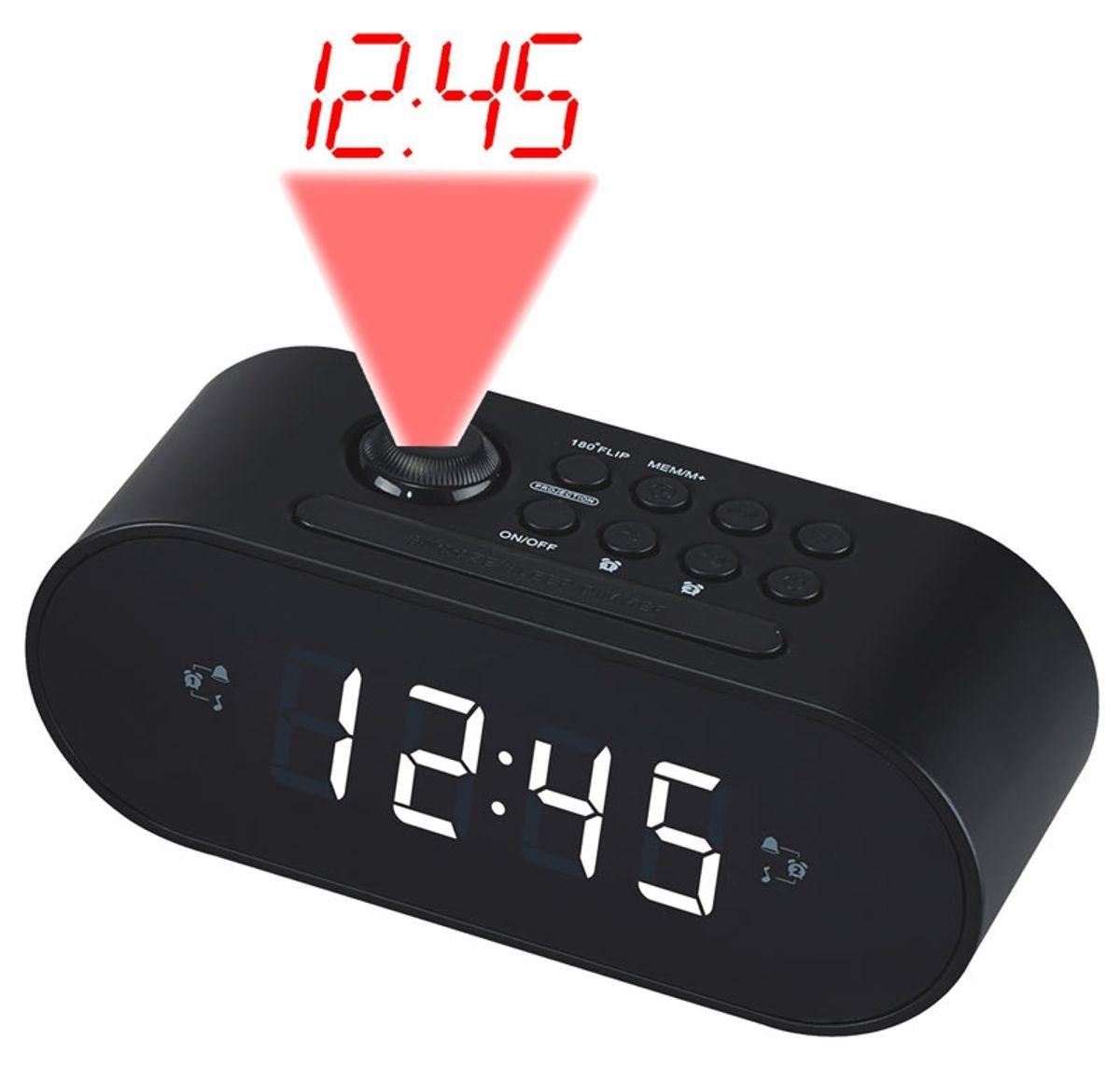 Denver klokradio met projectie CRP-717 zwart