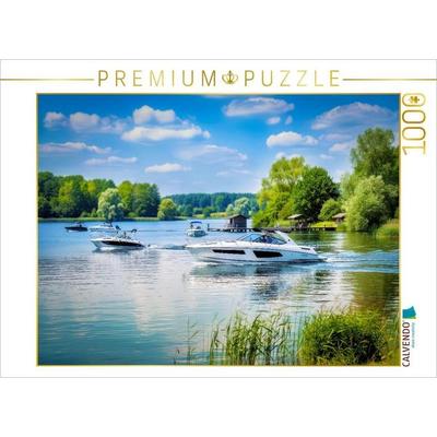 CALVENDO Puzzle Baden, wandern, atmen, mehr braucht ein guter Tag nicht. | 1000 Teile Lege-Größe 64 × 48 cm Foto-Puzzle für glückliche Stunden, von ,