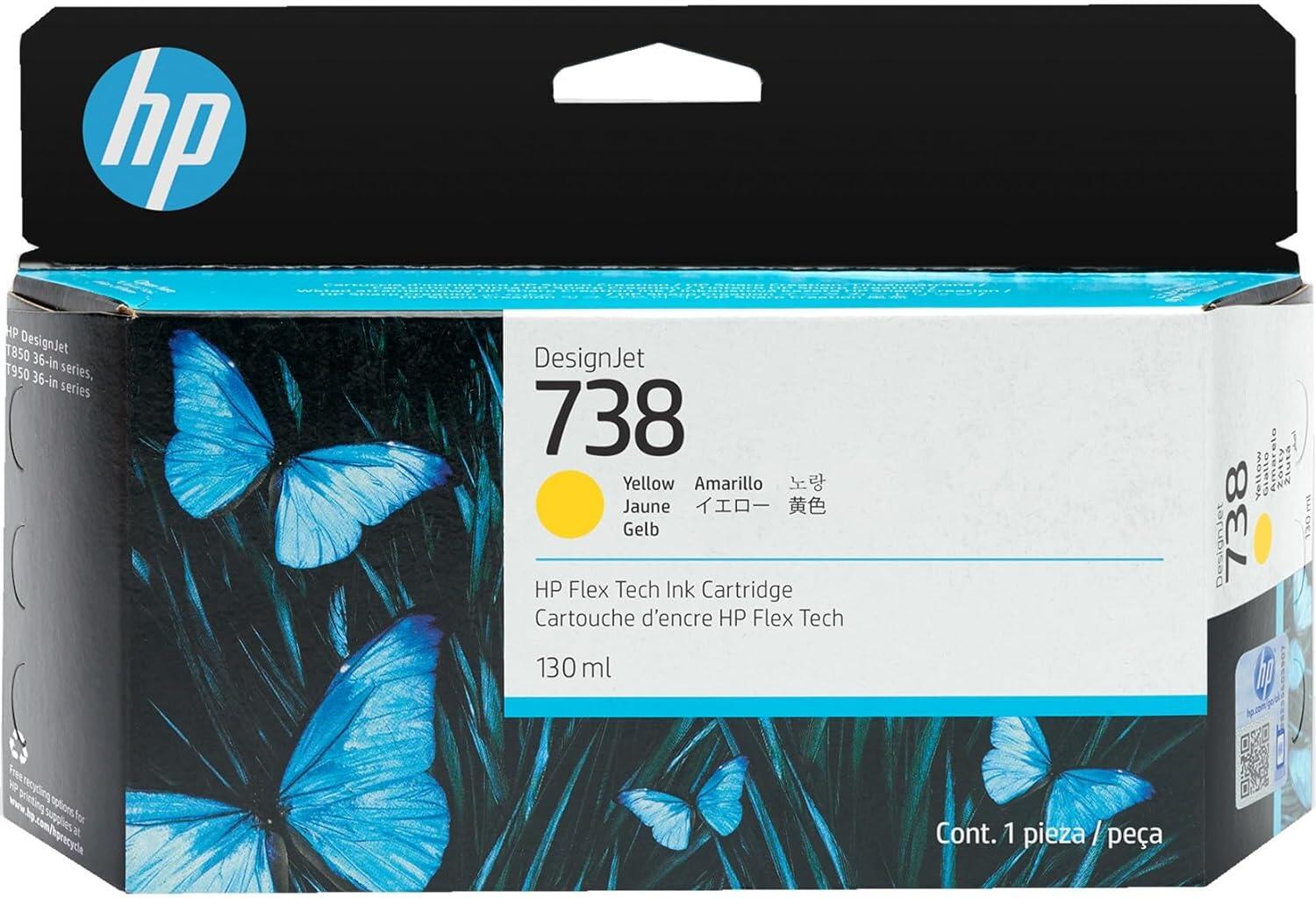 HP Inc. HP Original Druckerpatrone 738 - gelb 130ml (498N7A)