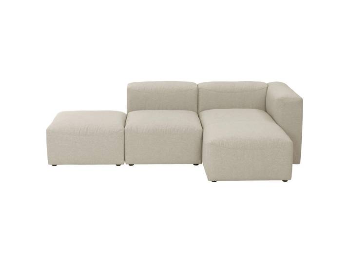 Max Winzer Ecksofa Lena, Creme, Kunststoff, Uni, Ottomane rechts, L-Form, 250x160 cm, Goldenes M, Made in Germany, Typenauswahl, Rücken echt, Wohnzimmer, Sofas & Couches, Wohnlandschaften, Ecksofas