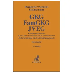 Gerichtskostengesetz, Gesetz über Gerichtskosten in Familiensachen, Justizvergütungs- und, Fachbücher von Walter Zimmermann, Josef Dörndorfer, Sylvia Schmidt