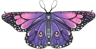 Inspired Finds FlutterDream Kids Butterfly Wings Cape Fairy Costume Cloak purple