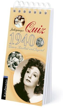 Tom Jacob - Jahrgangs-Quiz 1940: Unsere Kindheit und Jugend - Preis vom 02.10.2026 23:42:20 h