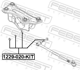 Febest Sturzkorrekturschraubensatz 1229-020-Kit Für Hyundai