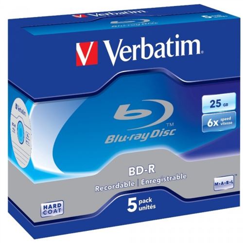 Verbatim BD-R 25 GB 5er Jewelcase (43715)