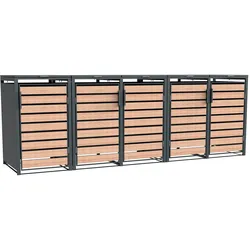 Tchibo - Mülltonnenbox - 332x80x116cm - anthrazit -