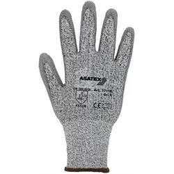 ASATEX Schnittschutzhandschuhe grau / grau Schnittschutzlevel B Gr. 9 - 3711E/9