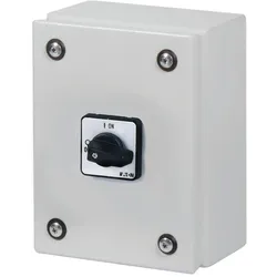 Eaton 197392 Umschalter, T0, 20 A, Aufbau, 3 Baueinheit(en), Kontakte: 6, 45 °, tastend, mit 0-Stellung, mit 2-seitigem Rückzug nach 0, 1>0<2, im
