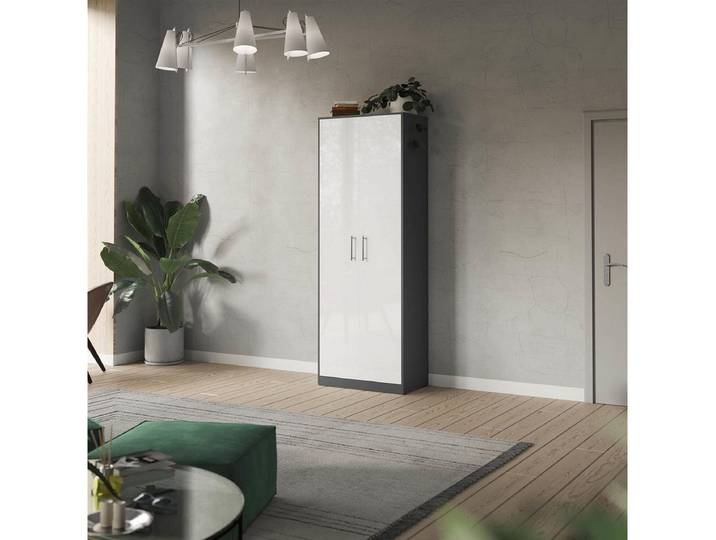 SMARTBett Drehtürenschrank SMARTBett Schrank Kleiderschrank Aktenschrank 80 cm