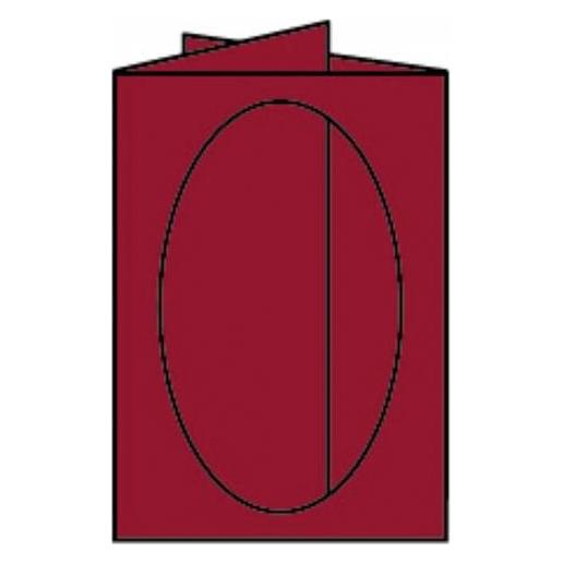 Rössler Passepartoutkarte B6 5ST rosso (5 Stk.) (220732572)