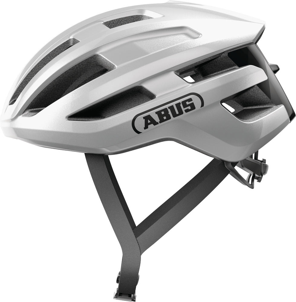 Abus Powerdome Gleam Silver Cykelhjelm - Medium (54-58 Cm)