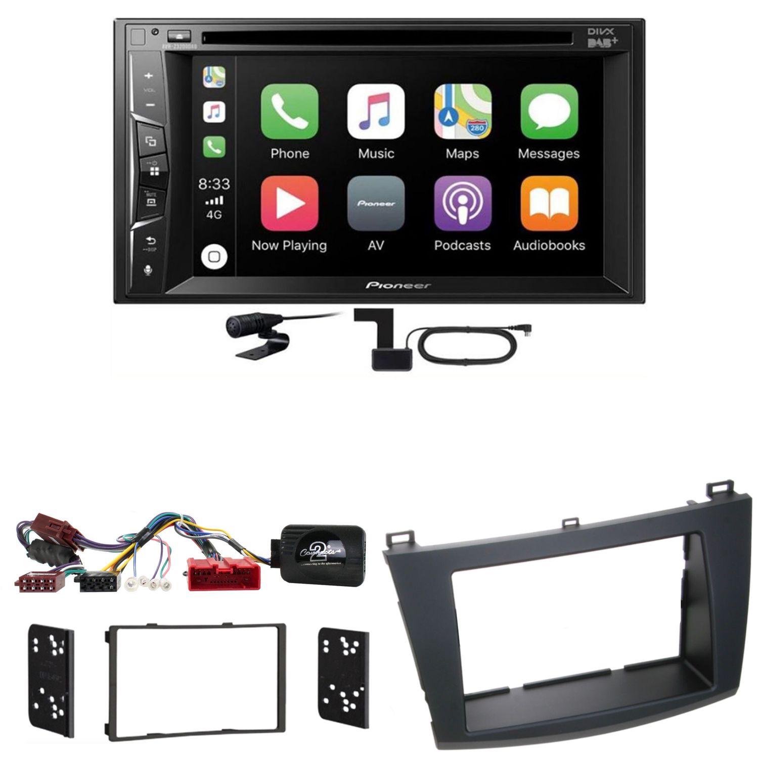 Pioneer AVH-Z3200DAB DAB+ Digitalradio USB Bluetooth Einbauset für Mazda 3 BL