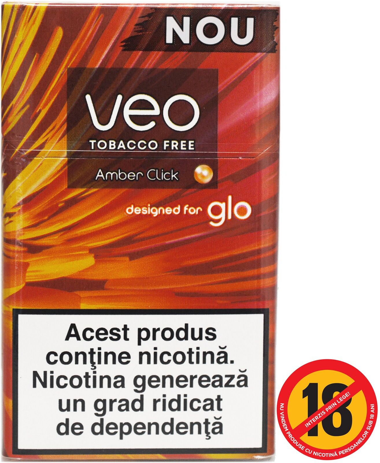Veo Amber Click pour glo - 1 cartouche (10x20)