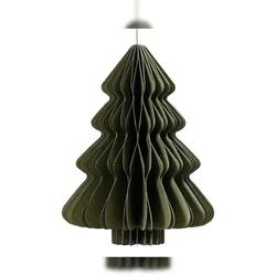 Christmas Decorations 1 Wabenfigur Weihnachtsbaum 11x15cm Wabenbaum mit Magnetverschluss Wabendeko Papierdeko Papierbaum Grün