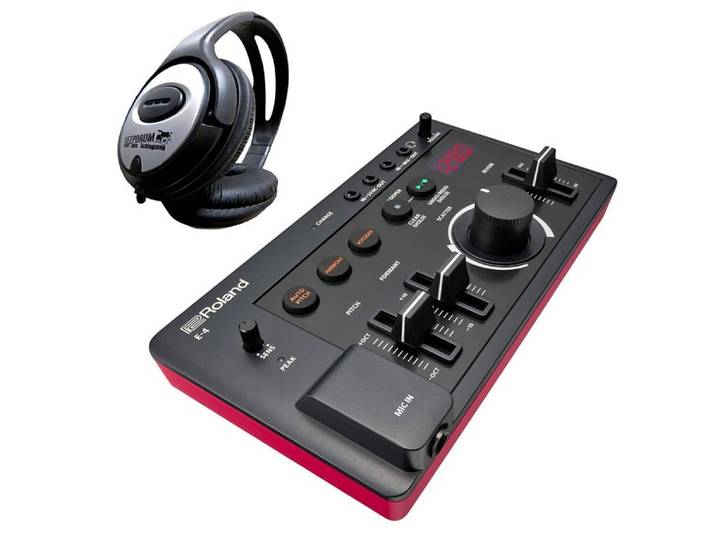 Roland Audio Roland Aira E-4 Vocal Effektgerät mit Kopfhörer Digitales Aufnahmegerät