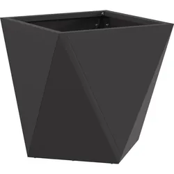 vidaXL Pflanzkübel Schwarz 30 x 30 x 30 cm Stahl