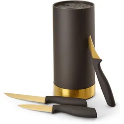 Küchenmesser Set 4tlg - gold mattiert